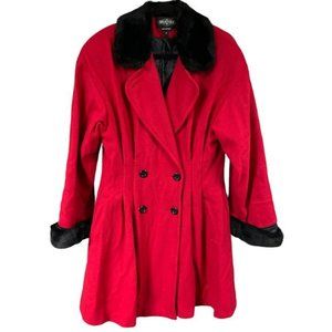 Vintage Braetan Red Wool Coat